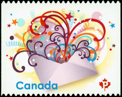 Celebrate - Quarterly Pack Die Cut Canada Postage Stamp | Celebration