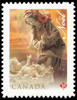 Madonna And Child - Quarterly Pack Die Cut Canada Postage Stamp | Christmas, Nativity Scene