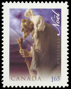 Shepherd - Quarterly Pack Die Cut Canada Postage Stamp | Christmas, Nativity Scene