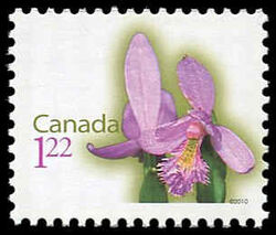 Grass Pink - WA Canada Postage Stamp | Flowers