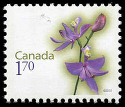 Rose Pogonia - WA Canada Postage Stamp | Flowers
