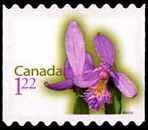 Grass Pink - Sawtooth Tips - Quarterly Pack Die Cut Canada Postage Stamp | Flowers