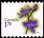 Rose Pogonia - Sawtooth Tips - Quarterly Pack Die Cut Canada Postage Stamp | Flowers