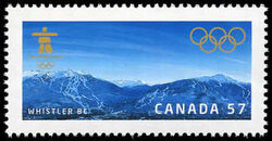 Whistler BC - WA Canada Postage Stamp | Vancouver 2010 Olympic Winter Games