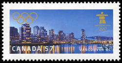 Vancouver BC - WA Canada Postage Stamp | Vancouver 2010 Olympic Winter Games