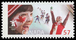 Women's Cross-country Sprint - WA Canada Postage Stamp | Celebrating our Olympic Spirit