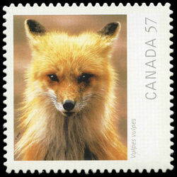 Vulpes Vulpes (Red Fox) - Quarterly Pack Die Cut Canada Postage Stamp | Canadian Geographic's Wildlife Photography of the Year