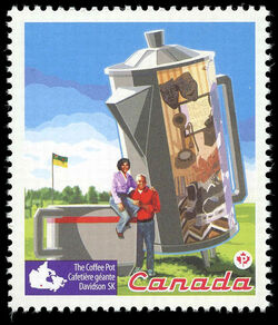 Roadside Attractions - The Coffee Pot - WA Canada Postage Stamp | Roadside Attractions