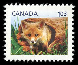 Red Fox Cub - Baby Wildlife - WA Canada Postage Stamp | Baby Wildlife - Definitives