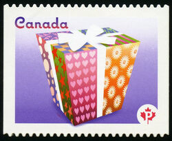 Celebration - Peak At Upper Left Canada Postage Stamp