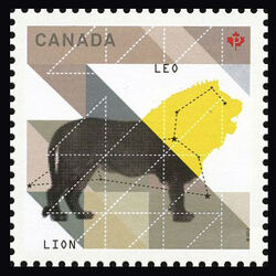Signs Of The Zodiac: Leo - WA Canada Postage Stamp | Signs of the Zodiac