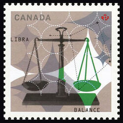 Signs Of The Zodiac: Libra - WA Canada Postage Stamp | Signs of the Zodiac