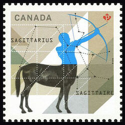 Signs Of The Zodiac: Sagittarius - WA Canada Postage Stamp | Signs of the Zodiac