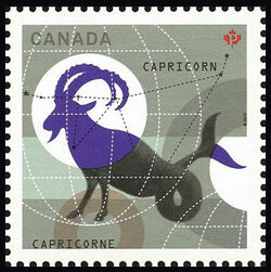 Signs Of The Zodiac: Capricorn - WA Canada Postage Stamp | Signs of the Zodiac