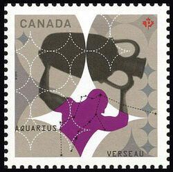 Signs Of The Zodiac: Aquarius - WA Canada Postage Stamp | Signs of the Zodiac