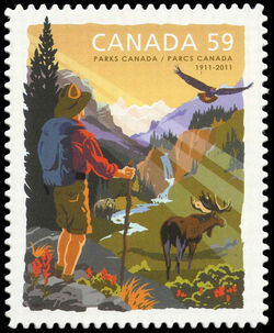 Parks Canada, 100th Anniversary - Quarterly Pack Die Cut Canada Postage Stamp