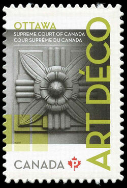 Supreme Court Of Canada: Art Deco - Quarterly Pack Die Cut Canada Postage Stamp | Architecture - Art Deco