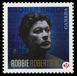 Robbie Robertson - WA Canada Postage Stamp | Canadian Recording Artists