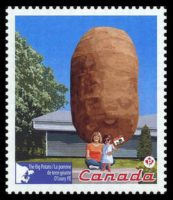 The Big Potato - O'Leary PE - WA Canada Postage Stamp | Roadside Attractions
