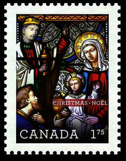 Christmas – Stained Glass - WA Canada Postage Stamp | Christmas 2011
