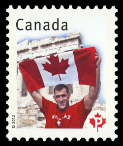 Nicolas Gill In Athens - Canadian Pride - WA Canada Postage Stamp | Canadian Pride - Definitives