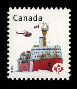 Canadian Coast Guard - Canadian Pride - Repeating Canada Underprint Canada Postage Stamp | Canadian Pride - Definitives