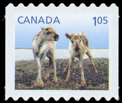 Caribou - Baby Wildlife - Quarterly Pack Die Cut Canada Postage Stamp | Baby Wildlife - Definitives