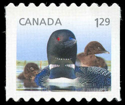 Loon - Baby Wildlife - Quarterly Pack Die Cut Canada Postage Stamp | Baby Wildlife - Definitives
