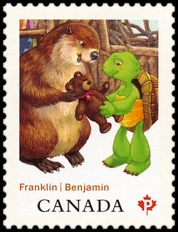 Franklin And Beaver - WA Canada Postage Stamp | Franklin the Turtle - Children’s Literature