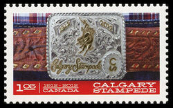 Belt Buckle: Calgary Stampede - WA Canada Postage Stamp | Calgary Stampede - 100th Anniversary