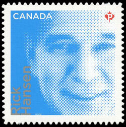 Rick Hansen - Quarterly Pack Die Cut Canada Postage Stamp | Difference Makers