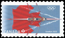 London 2012 Olympics - Quarterly Pack Die Cut Canada Postage Stamp