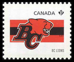 British Columbia (BC) Lions - WA Canada Postage Stamp | CFL Teams