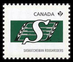 Saskatchewan Roughriders - WA Canada Postage Stamp | CFL Teams
