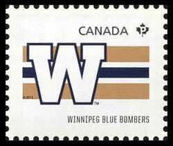 Winnipeg Blue Bombers - WA Canada Postage Stamp | CFL Teams