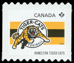 Hamilton Tiger-Cats - Quarterly Pack Die Cut Canada Postage Stamp | CFL Teams