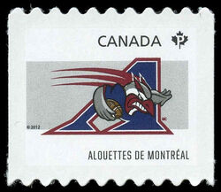 Montreal Alouettes - Quarterly Pack Die Cut Canada Postage Stamp | CFL Teams