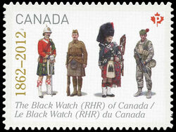 The Black Watch (Royal Highland Regiment) Of Canada (1862 - 2012) - Quarterly Pack Die Cut Canada Postage Stamp | The Regiments