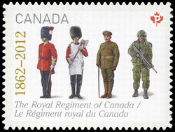 The Royal Regiment Of Canada (1862 - 2012) - Quarterly Pack Die Cut Canada Postage Stamp | The Regiments