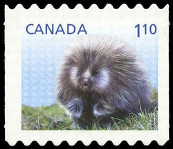 Porcupine - Baby Wildlife - Quarterly Pack Die Cut Canada Postage Stamp | Baby Wildlife - Definitives