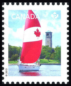 Spinnaker Flag Design - WA Canada Postage Stamp | Canadian Pride - Definitives