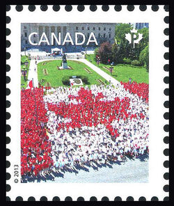 Canada Day Living Flag - WA Canada Postage Stamp | Canadian Pride - Definitives