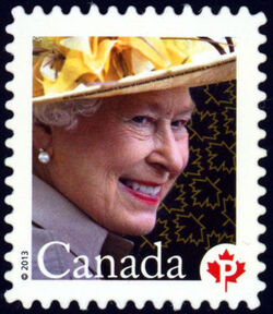 Queen Elizabeth II - Quarterly Pack Die Cut Canada Postage Stamp
