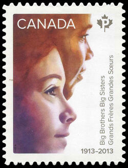 Big Brothers Big Sisters Of Canada, 100th Anniversary - Quarterly Pack Die Cut Canada Postage Stamp