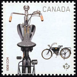 1908 CCM Motorcycle - WA Canada Postage Stamp | Motorcycles
