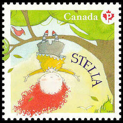 Stella Climbing Tree - WA Canada Postage Stamp | Stella - Children’s Literature