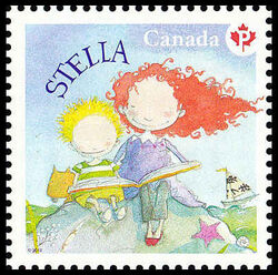 Stella Reading Book - WA Canada Postage Stamp | Stella - Children’s Literature