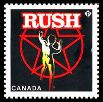 Rush - WA Canada Postage Stamp | Canadian Recording Artists