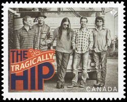 The Tragically Hip - Quarterly Pack Die Cut Canada Postage Stamp | Canadian Recording Artists