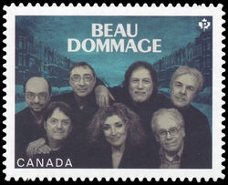 Beau Dommage - Quarterly Pack Die Cut Canada Postage Stamp | Canadian Recording Artists